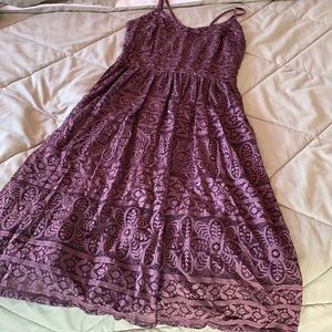 Purple Floral Dress